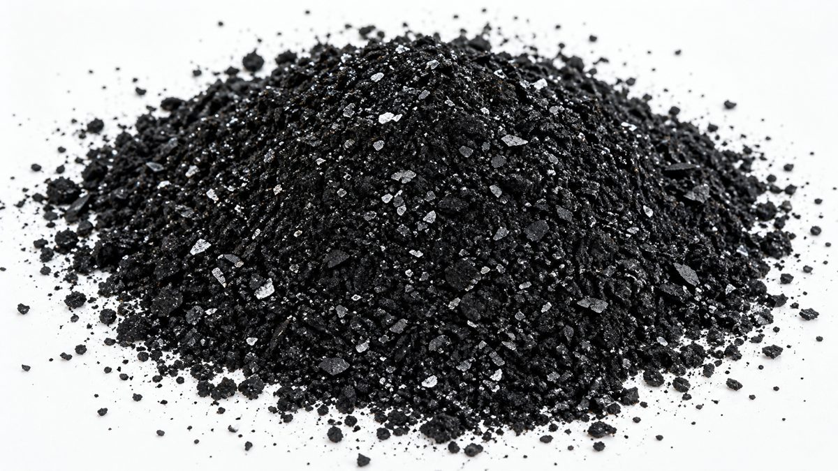 黒い粒状の原料